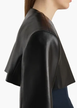 Khaite Leather|Jackets-Fenla Jacket in Black Leather