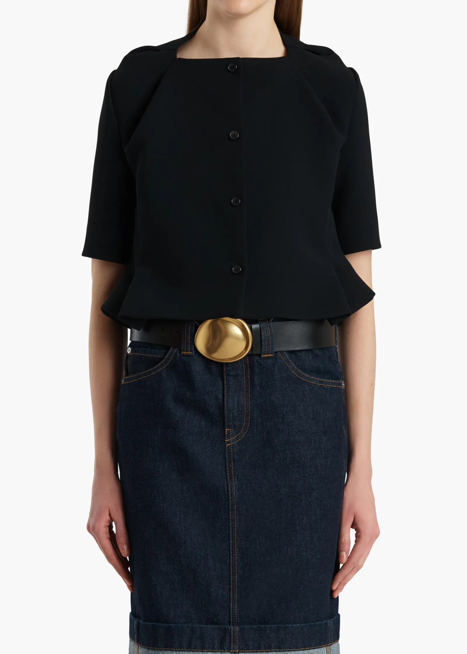 Khaite Jackets-Franc Jacket in Black
