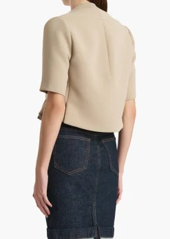 Khaite Jackets-Franc Jacket in Tea Stain