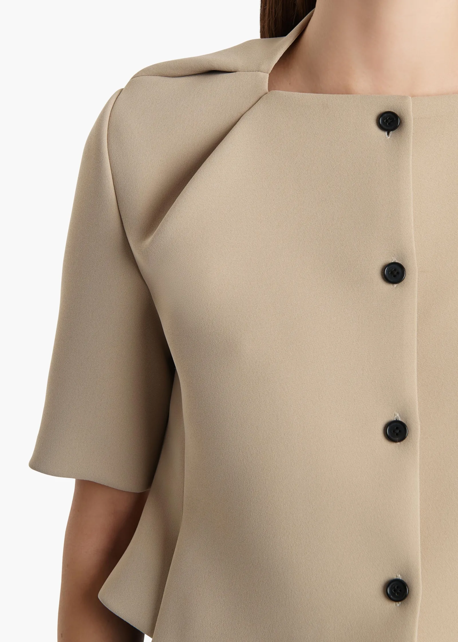 Khaite Jackets-Franc Jacket in Tea Stain