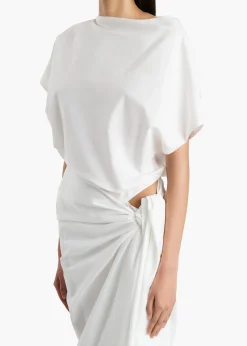Khaite Dresses-Fray Dress in Chalk