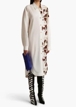 Khaite Dresses-Gloria Dress in Cream and Red