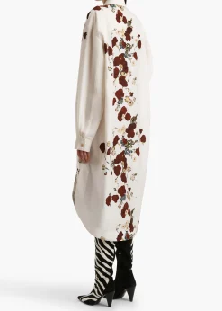 Khaite Dresses-Gloria Dress in Cream and Red