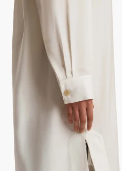 Khaite Dresses-Gloria Dress in Cream and Red