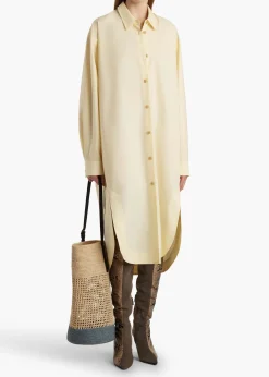 Khaite Dresses-Gloria Dress in Pale Yellow
