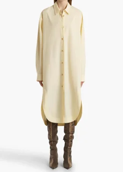Khaite Dresses-Gloria Dress in Pale Yellow