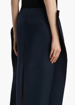 Khaite Skirts & Shorts-Gorgi Skirt in Dark Navy