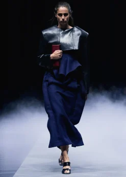 Khaite Skirts & Shorts-Gorgi Skirt in Dark Navy