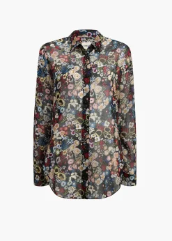 Khaite Shirts & Tops-Goya Top in Black Multi