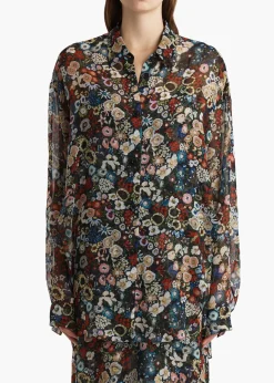 Khaite Shirts & Tops-Goya Top in Black Multi