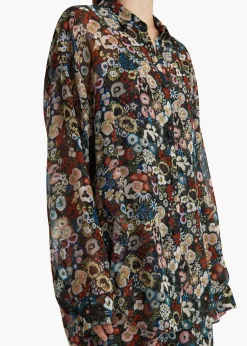 Khaite Shirts & Tops-Goya Top in Black Multi