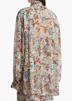 Khaite Shirts & Tops-Goya Top in Cream Multi