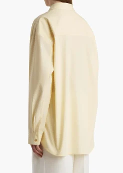 Khaite Shirts & Tops-Goya Top in Pale Yellow
