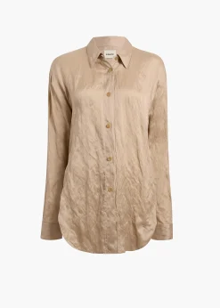 Khaite Shirts & Tops-Goya Top in Tea Stain
