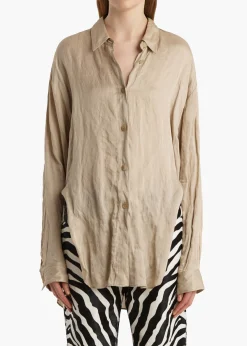 Khaite Shirts & Tops-Goya Top in Tea Stain