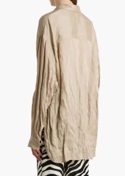 Khaite Shirts & Tops-Goya Top in Tea Stain
