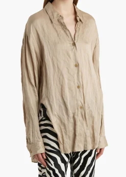Khaite Shirts & Tops-Goya Top in Tea Stain