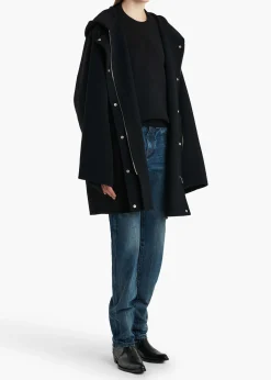 Khaite Outerwear & Coats-Hessner Coat in Black