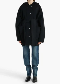 Khaite Outerwear & Coats-Hessner Coat in Black