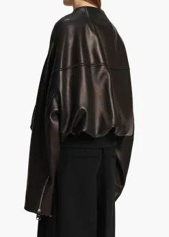 Khaite Leather|Outerwear & Coats-Hewit Jacket in Black Leather