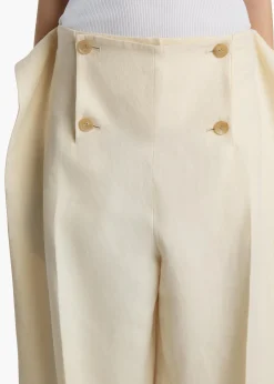 Khaite Pants-Ila Pant in Natural