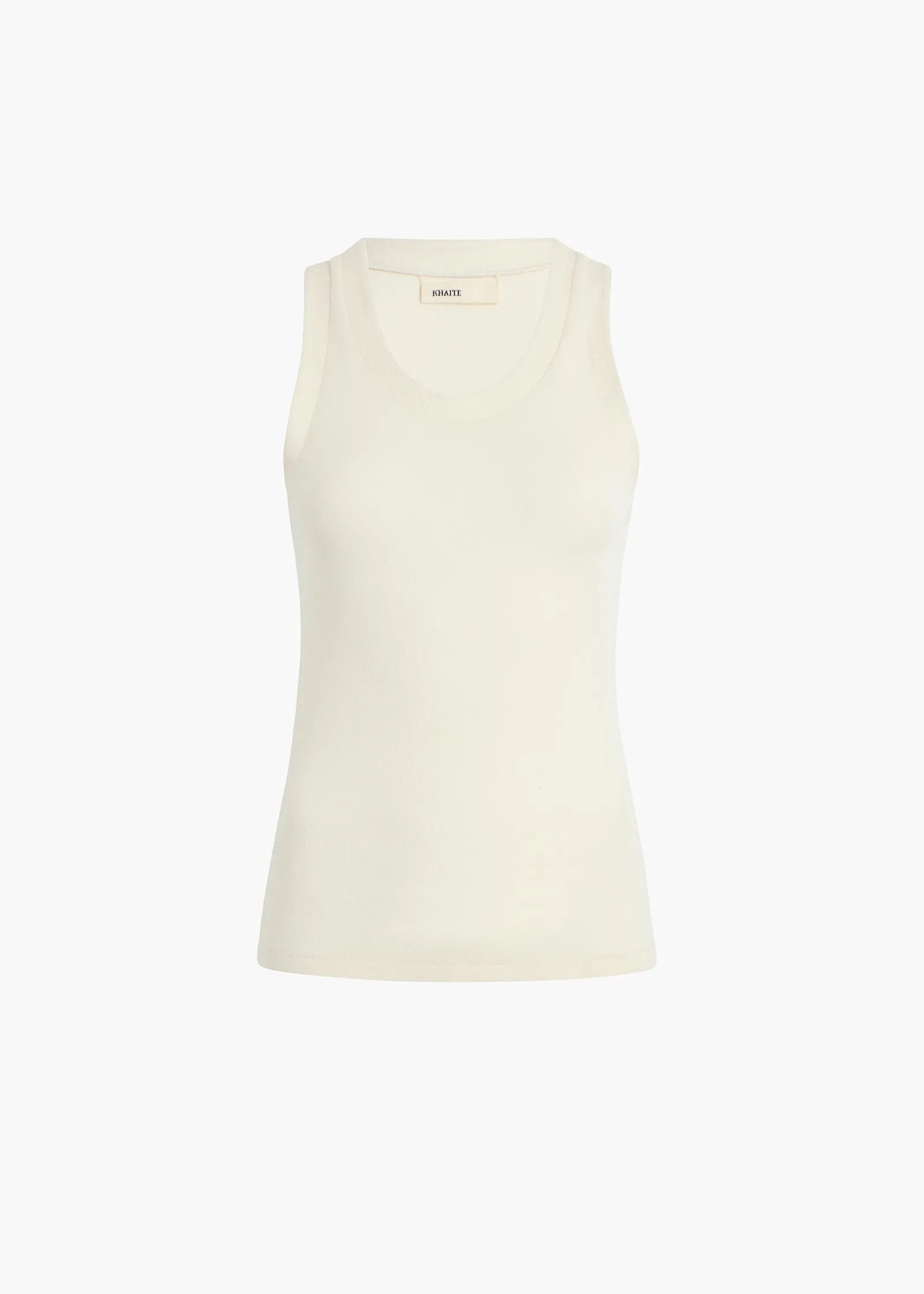 Khaite T-Shirts & Tanks-Isha Top in Cream Silk Cashmere Jersey
