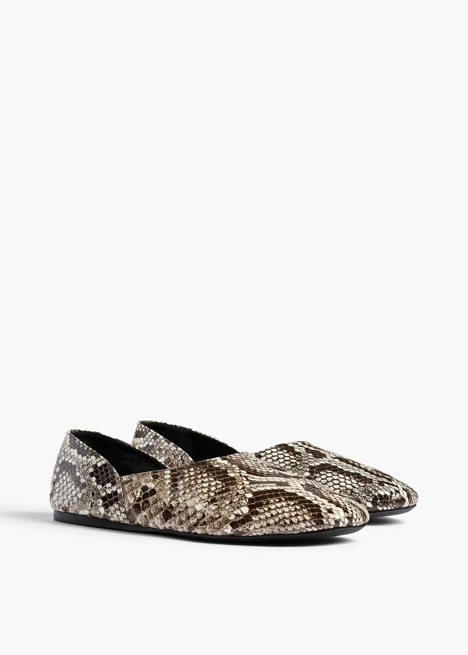 Khaite Flats-Jane Flat in Natural Python