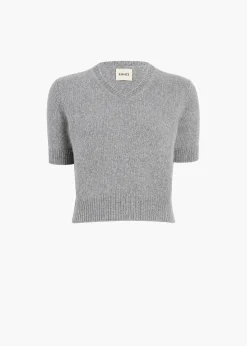 Khaite Knitwear-Jas Sweater in Fog