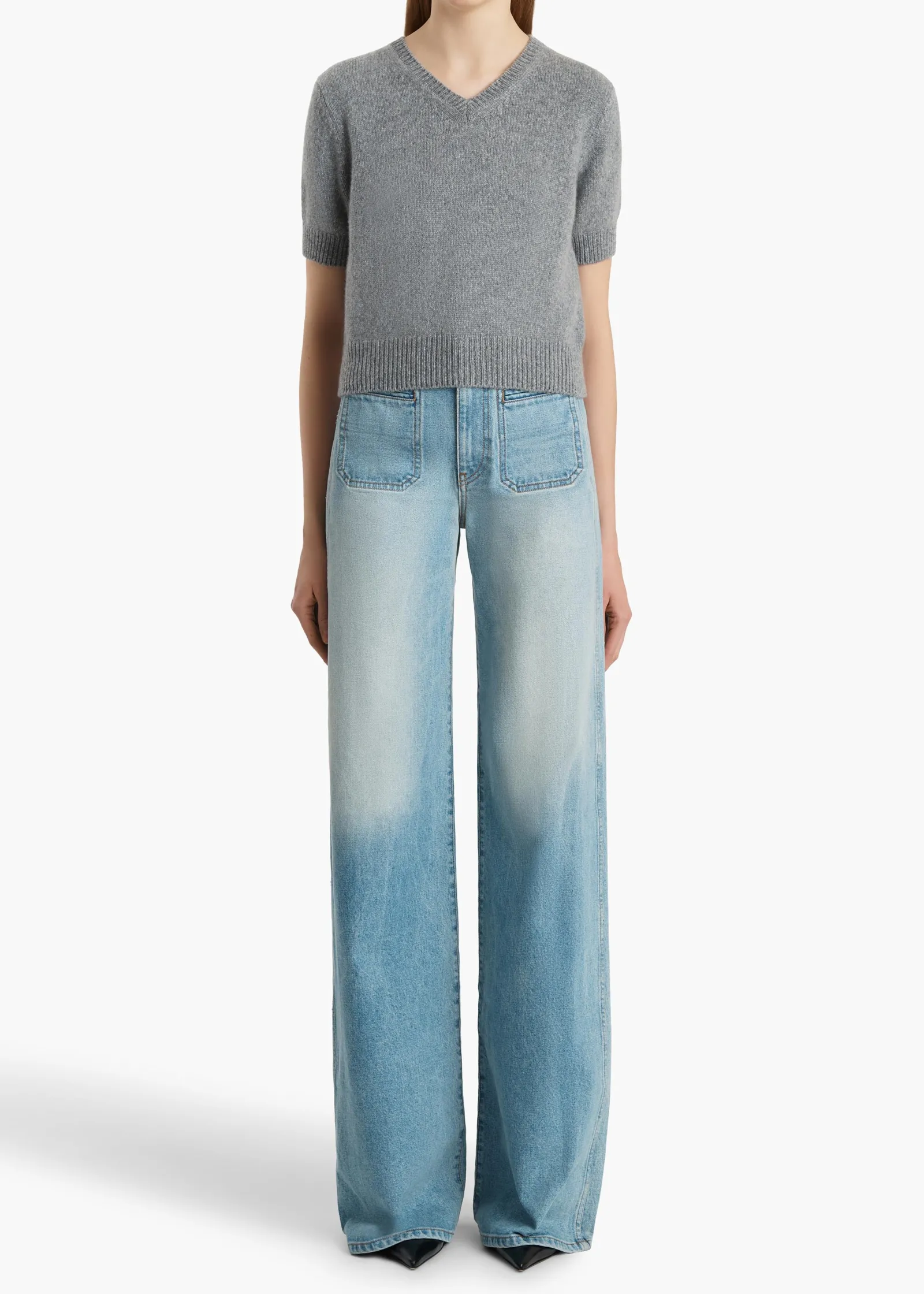 Khaite Knitwear-Jas Sweater in Fog