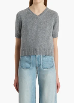 Khaite Knitwear-Jas Sweater in Fog
