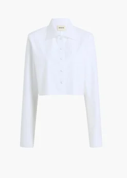 Khaite Shirts & Tops-Jasen Top in Chalk