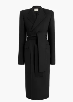 Khaite Outerwear & Coats-Jelson Coat in Charcoal