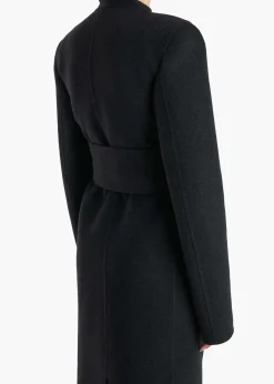 Khaite Outerwear & Coats-Jelson Coat in Charcoal