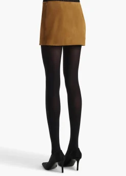 Khaite Leather|Skirts & Shorts-Jett Skirt in Toffee Suede