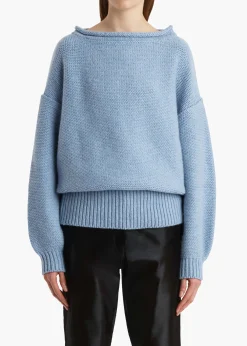 Khaite Knitwear-Jonte Sweater in Polar