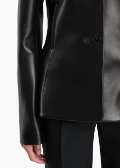 Khaite Leather|Jackets-June Jacket in Black Leather