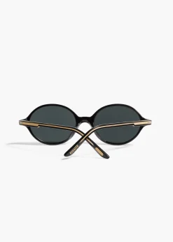 Khaite Eyewear-x Oliver Peoples 2000C in Black and Grey