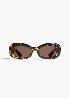 Khaite Eyewear-x Oliver Peoples 1992C in Vintage DTB and Brown