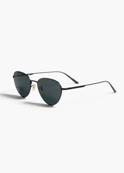 Khaite Eyewear-x Oliver Peoples 1991C in Matte Black and Grey