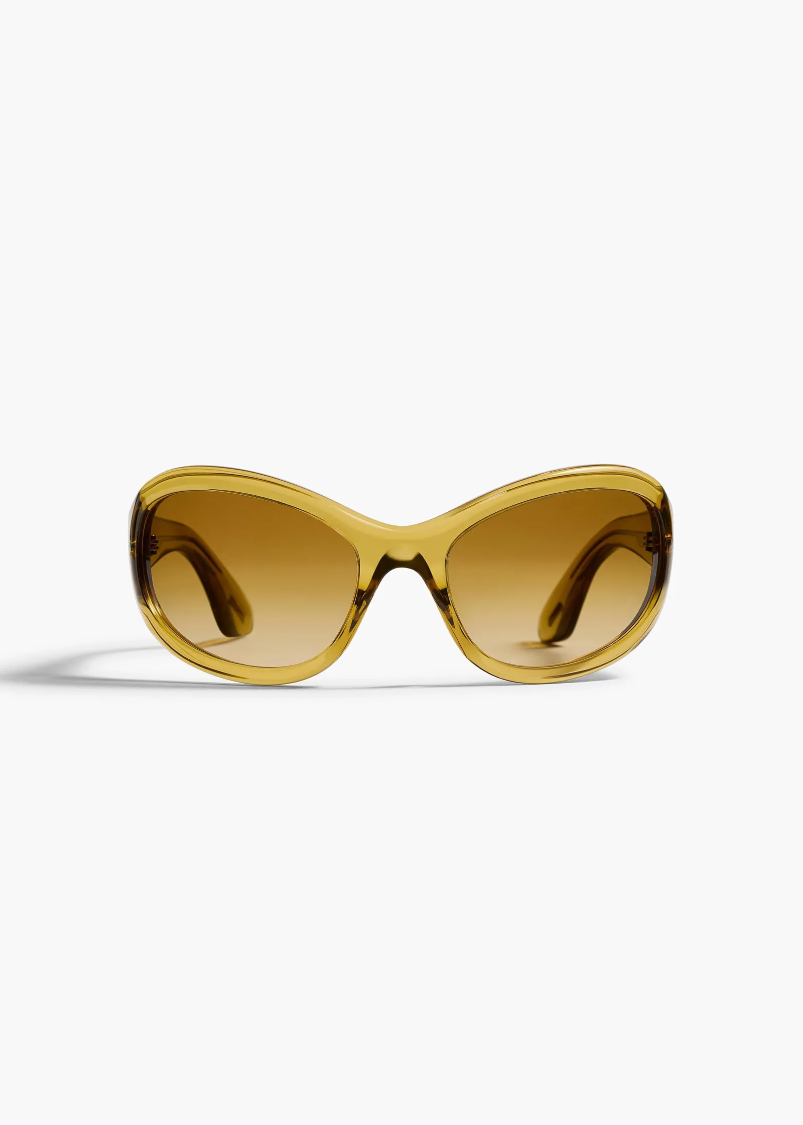 Khaite Eyewear-x Oliver Peoples 1967C in Dark Honey and Amaretto Gradient