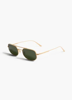 Khaite Eyewear-x Oliver Peoples 1989C in Gold and Green