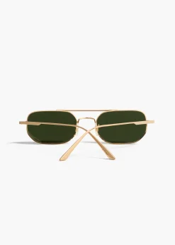 Khaite Eyewear-x Oliver Peoples 1989C in Gold and Green