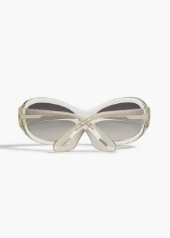 Khaite Eyewear-x Oliver Peoples 1967C in Pale Citrine and Grey Gradient