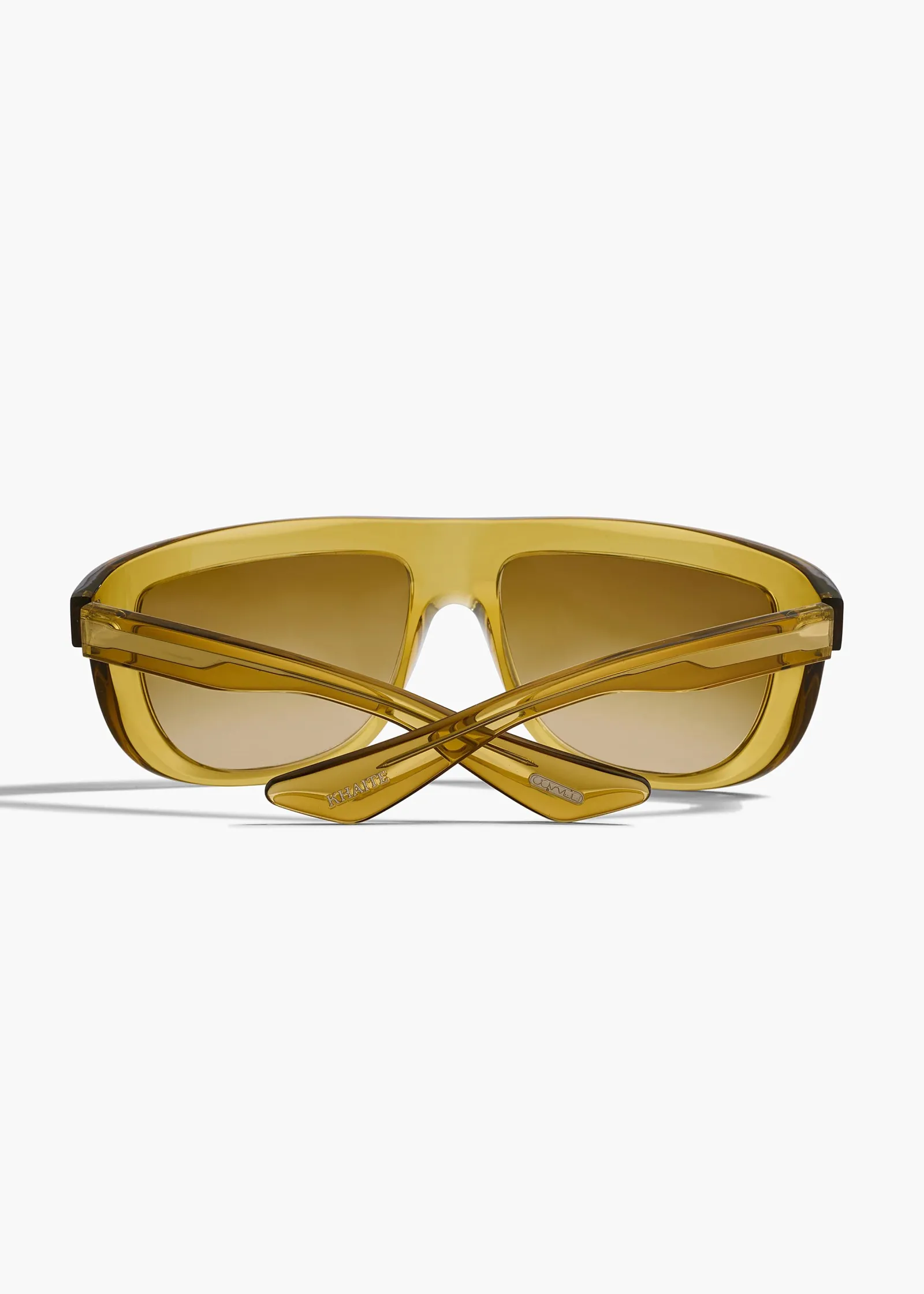 Khaite Eyewear-x Oliver Peoples 1974C in Dark Honey and Amaretto Gradient