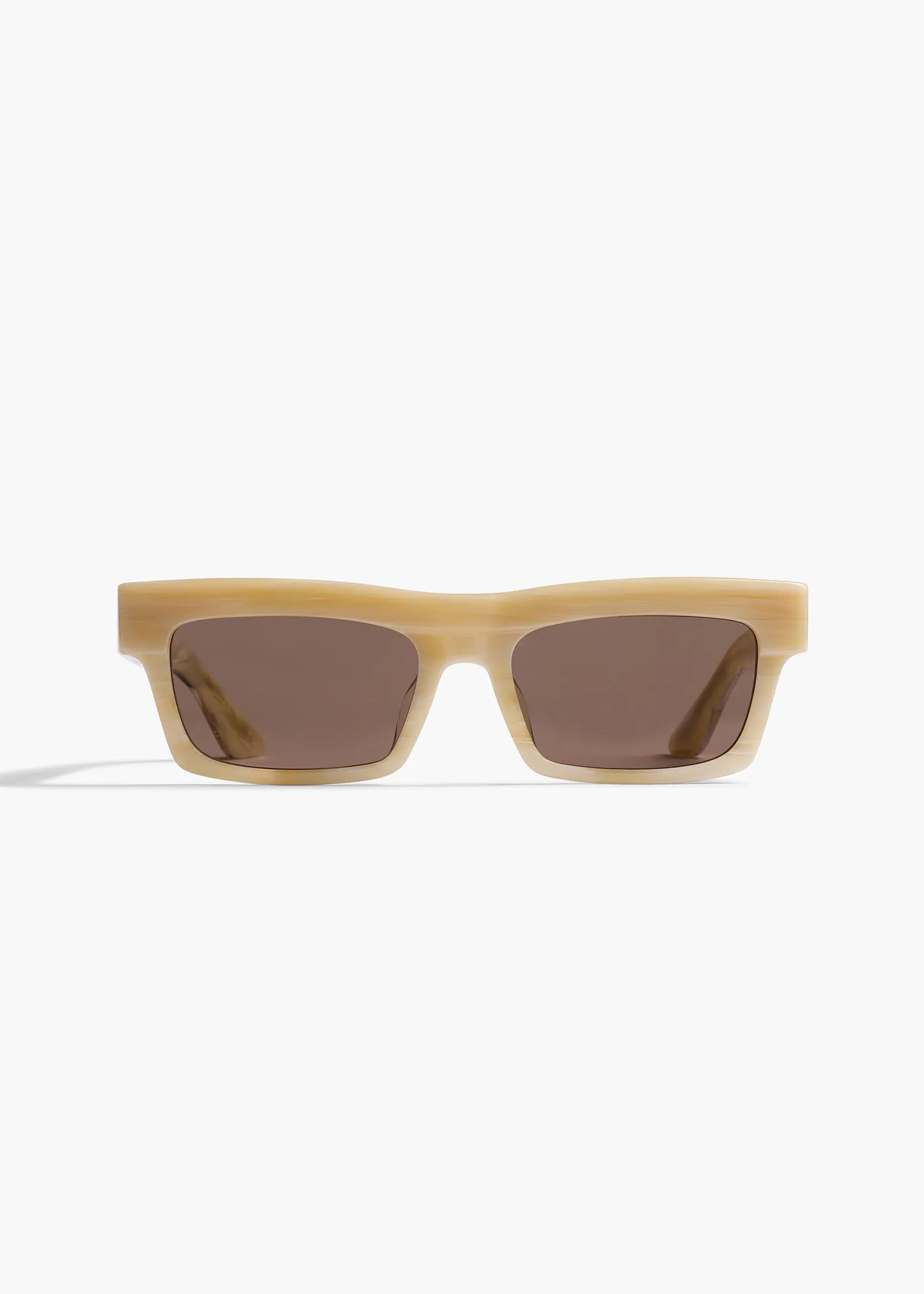 Khaite Eyewear-x Oliver Peoples 1985C in Beige Silk and Brown