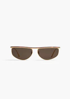 Khaite Eyewear-x Oliver Peoples 1986C in Gold and Green