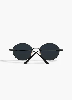Khaite Eyewear-x Oliver Peoples 1994C in Matte Black and Grey