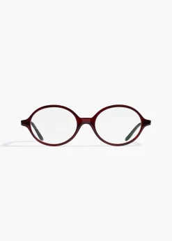 Khaite Eyewear-x Oliver Peoples 2000RX in Bordeaux Bark