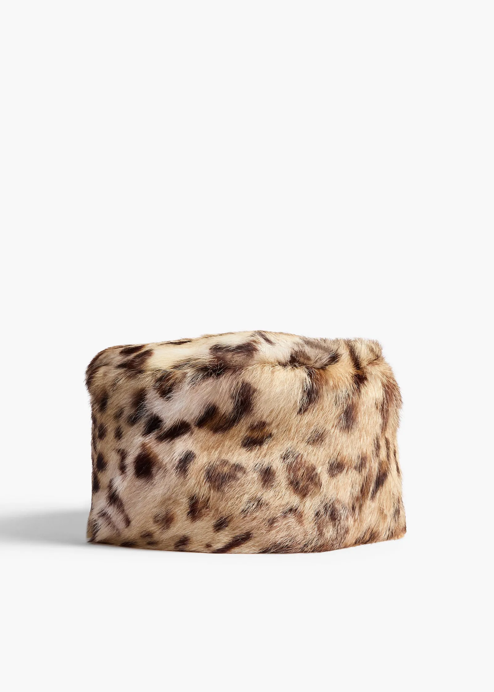 Khaite Soft Accessories-Koa Hat in Leopard Print Lapin