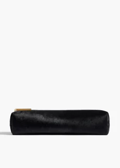 Khaite Pouches-Kye Pencil Case in Black Haircalf